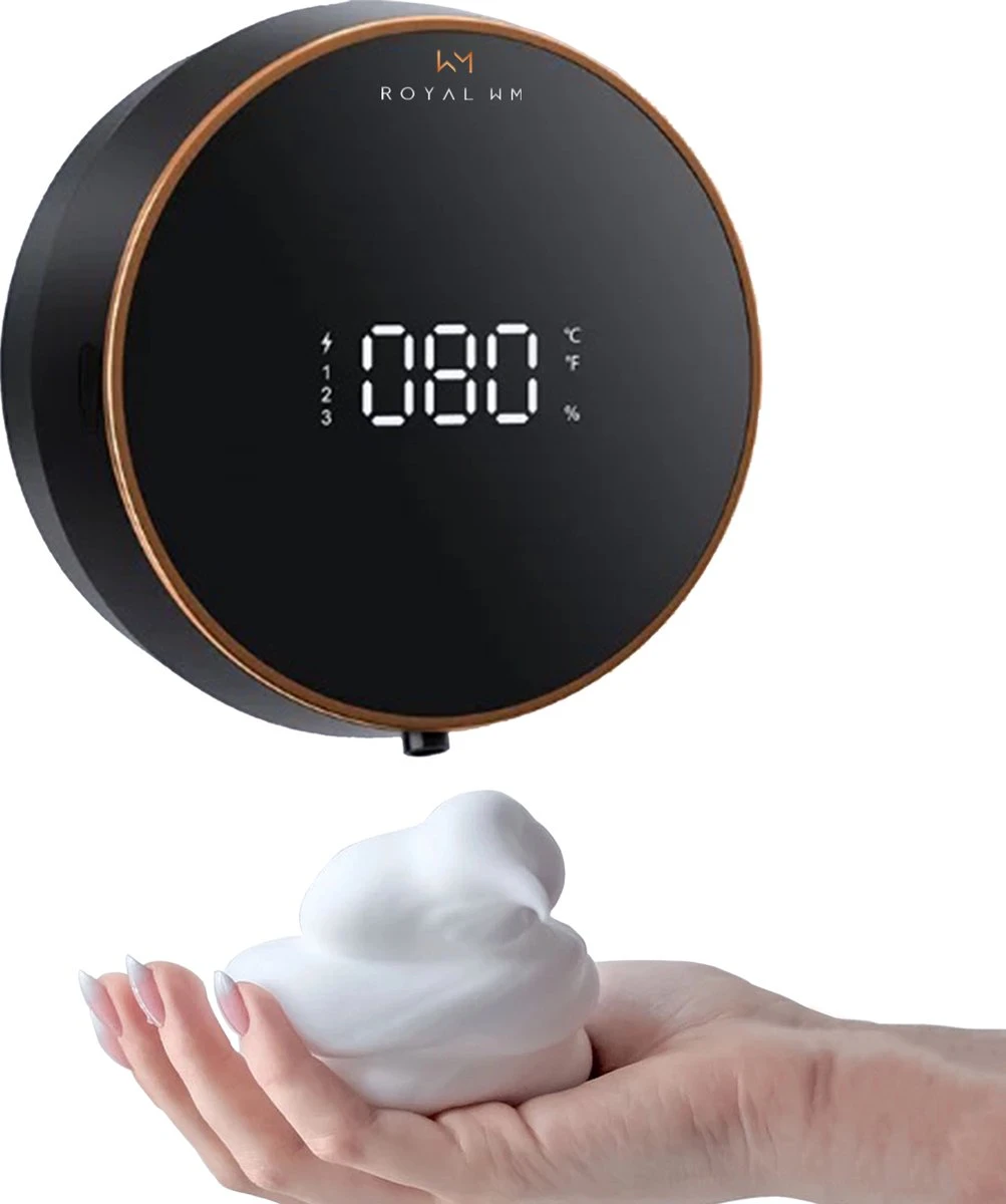 Royal WM - Automatische Zeepdispenser - 300ml - Zwart - Wandmontage - Sensor 3 Royal WM - Automatische Zeepdispenser - 300ml - Zwart - Wandmontage - Sensor