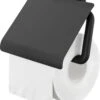 Tiger Carv - Toiletrolhouder Met Klep - Zwart 2 Tiger Carv - Toiletrolhouder Met Klep - Zwart -Badkamer Product Winkel 1004x1200