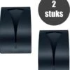 Handdoekhaak Set - RVS Zelfklevende Handdoekhaakjes - Handdoekhouder Badkamer - 2 Stuks - Zwart -Badkamer Product Winkel 1017x1200