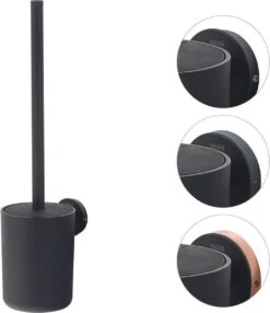 Tiger Urban Toiletaccessoireset - Toiletborstel Met Houder - Toiletrolhouder Met Klep - Handdoekhaak - Zwart -Badkamer Product Winkel 1035x1200 2