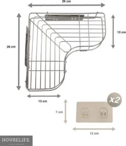 Doucherek Zonder Boren - RVS - Zelfklevend Doucherekje - Hangend – Hoek – Inclusief 2 Muurstickers 13 Doucherek Zonder Boren - RVS - Zelfklevend Doucherekje - Hangend – Hoek – Inclusief 2 Muurstickers -Badkamer Product Winkel 1035x1200 3