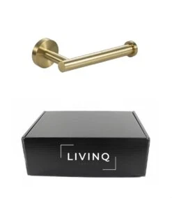 Toiletrolhouder Goud - WC Rolhouder - Closetrolhouder - Wc Rol Houder - WC Papier Houder - Geborsteld - Messing -Badkamer Product Winkel 1049x1200