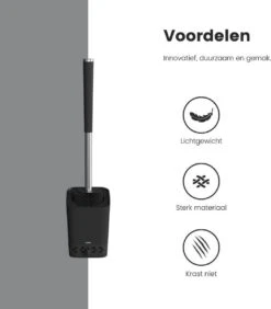 L'Sanc TB362 Plus - WC Borstel - Toiletborstel Met Houder - Zwart -Badkamer Product Winkel 1051x1200