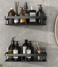 Merkloos Jawes- Wandrek- Zwart- 2stuks- Doucherek- Zonder Te Boren- Wandrek Zonder Boren- Wandrekje