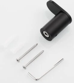 Handdoekhaakjes Zwart - Boren - 2x Wandhaakjes - Handdoekhouder Badkamer -Badkamer Product Winkel 1070x1200