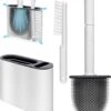 Merkloos WC Borstel Met Houder | WC Borstel | Vrijstaand | Flexibel | Wit | Inclusief Ophangsysteem En Gratis Borsteltje -Badkamer Product Winkel 1072x1200 1