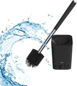 L'Sanc TB362 Plus - WC Borstel - Toiletborstel Met Houder - Zwart