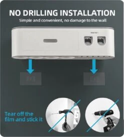 LuxeBass Tandenborstel Organizer | Tandenborstelhouder | Automatisch Tandpasta Dispenser | Met Lade En Opbergvak Voor Badkamer - LB544 -Badkamer Product Winkel 1086x1200 3