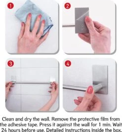 Tatkraft John - Zelkflevende Handdoekstang - Vaatdoek/Keukengerei/Handdoeken Stang Houder Rek Handdoekenrek Muur Steun - Wand Ophangsysteem Voor In De Keuken/Badkamer/Keukenkast - Handdoekrek Handdoekenstang - Zonder Boren - Geborsteld RVS - 40CM 12 Tatkraft John - Zelkflevende Handdoekstang - Vaatdoek/Keukengerei/Handdoeken Stang Houder Rek Handdoekenrek Muur Steun - Wand Ophangsysteem Voor In De Keuken/Badkamer/Keukenkast - Handdoekrek Handdoekenstang - Zonder Boren - Geborsteld RVS - 40CM -Badkamer Product Winkel 1111x1200