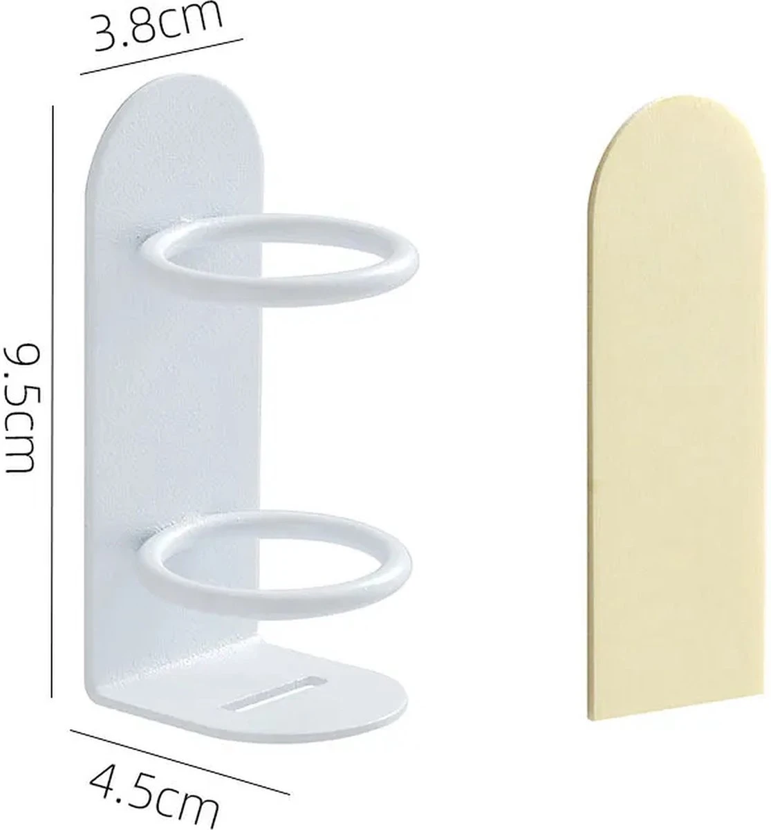 Elektrische Tandenborstelhouder - Wit - Zelfklevend - Voor Oral B - Philips Sonicare - Toothbrush 4 Elektrische Tandenborstelhouder - Wit - Zelfklevend - Voor Oral B - Philips Sonicare - Toothbrush - Afbeelding 2