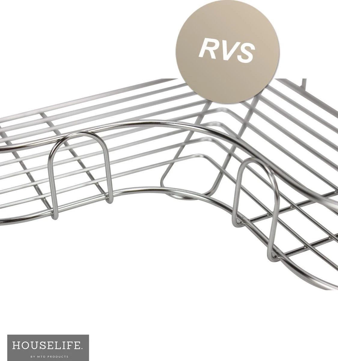 Doucherek Zonder Boren - RVS - Zelfklevend Doucherekje - Hangend – Hoek – Inclusief 2 Muurstickers 9 Doucherek Zonder Boren - RVS - Zelfklevend Doucherekje - Hangend – Hoek – Inclusief 2 Muurstickers - Afbeelding 7