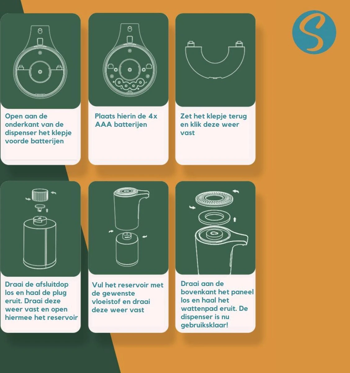 Green Lush Comfort - Automatische Zeepdispenser Voor Desinfecterende Gel - Desinfectie Dispenser - No Touch Zeep Pomp - Handsfree Zeeppomp Elektrisch - Sensor - Hygiënisch - Keuken - Badkamer - Toilet 6 Green Lush Comfort - Automatische Zeepdispenser Voor Desinfecterende Gel - Desinfectie Dispenser - No Touch Zeep Pomp - Handsfree Zeeppomp Elektrisch - Sensor - Hygiënisch - Keuken - Badkamer - Toilet - Afbeelding 4