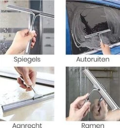 Aquafy Raamwisser RVS - Incl. Douchespons - Douchetrekker Voor Badkamer - Raamwisser Douche - Douchewisser RVS - Luxe Trekker Met Ophanghaak -Badkamer Product Winkel 1129x1200 1