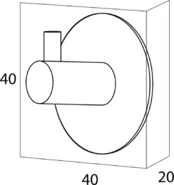 Tiger - Handdoekhaak Rhino - RVS Geborsteld -Badkamer Product Winkel 1131x1200