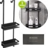 Doucherek Zonder Boren - Zwart - 2-Laags Doucherekje - Hangend Aan Douchewand 2 Doucherek Zonder Boren - Zwart - 2-Laags Doucherekje - Hangend Aan Douchewand -Badkamer Product Winkel 1139x1200 3