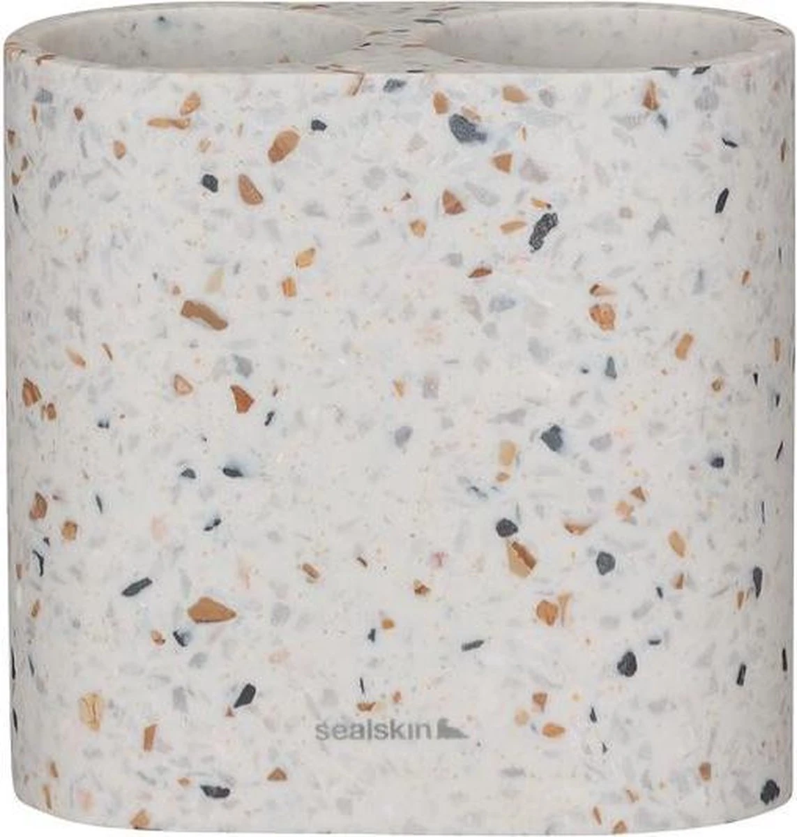Sealskin Blend Tandenborstelhouder Dubbel Vrijstaand - Terrazzo 3 Sealskin Blend Tandenborstelhouder Dubbel Vrijstaand - Terrazzo