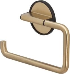 Tiger Tune - Toiletaccessoireset - Toiletborstel Met Houder - Toiletrolhouder Zonder Klep - Handdoekhaak – Messing Geborsteld / Zwart -Badkamer Product Winkel 1150x1200 4