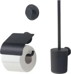 Tiger Urban Toiletaccessoireset - Toiletborstel Met Houder - Toiletrolhouder Met Klep - Handdoekhaak - Zwart -Badkamer Product Winkel 1153x1200 2