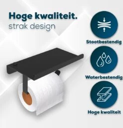 Via Fectio® Toiletrolhouder - Toiletrolhouders - Telefoonhouder - WC Rolhouder - Zonder Klep - RVS (Roestvrij Staal) -Badkamer Product Winkel 1153x1200