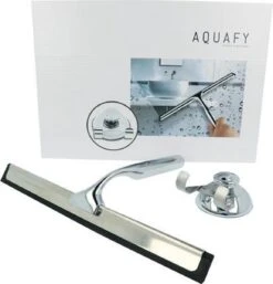 Aquafy Raamwisser RVS - Incl. Douchespons - Douchetrekker Voor Badkamer - Raamwisser Douche - Douchewisser RVS - Luxe Trekker Met Ophanghaak -Badkamer Product Winkel 1155x1200 6