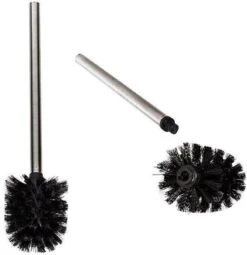 Merkloos Universele Toilet Borstel Zwart Met Handgreep RVS - Wc Borstel - Toiletborstel - Set Van 2 -Badkamer Product Winkel 1164x1200 2
