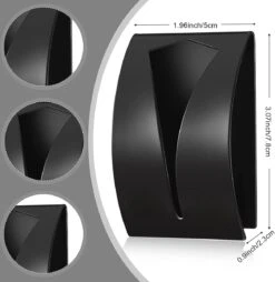 BOTC Handdoekhouder RVS - Handdoekhaakjes 4 Stuks - Handdoek Klem - Handdoek Haak - Zwart -Badkamer Product Winkel 1167x1200 4