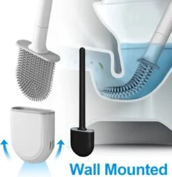 WC Borstel Met Houder – Toiletborstel – Siliconen – Hangend – Zwart -Badkamer Product Winkel 1169x1200 3
