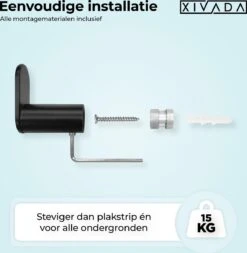 Handdoekhaakjes Zwart - Boren - 2x Wandhaakjes - Handdoekhouder Badkamer -Badkamer Product Winkel 1171x1200 3