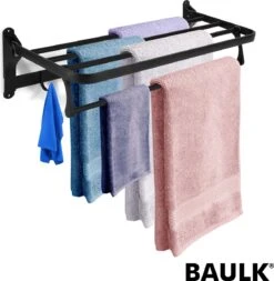 Baulk® - Droogrek – Handdoekrek – Droogrek Hangend – Inklapbaar - Badkamer – RVS – Zwart – Modern – Dutch Design -Badkamer Product Winkel 1172x1200 2