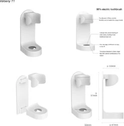 Merkloos Elektrische Tandenborstelhouder - Wit -Badkamer Product Winkel 1175x1200 4