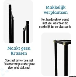 Mmoods XL Handdoekrek 2 Baren Badkamer Zwart - 25 X 50 X 86 Cm - Handdoekenrek Staand Keuken - Handdoekhouder Vrijstaand 2 Dragers 12 Mmoods XL Handdoekrek 2 Baren Badkamer Zwart - 25 X 50 X 86 Cm - Handdoekenrek Staand Keuken - Handdoekhouder Vrijstaand 2 Dragers -Badkamer Product Winkel 1176x1200 1