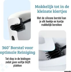 Mmoods WC Borstel Met Houder Hangend Zwart - Toiletborstel Siliconen Industrieel Design -Badkamer Product Winkel 1179x1200 2
