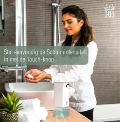 Royal Belinda Automatische Zeepdispenser - 280 ML Schuimdispenser Met Sensor - Wandmontage - No Touch - Zeeppompje - Wit -Badkamer Product Winkel 1184x1200 6