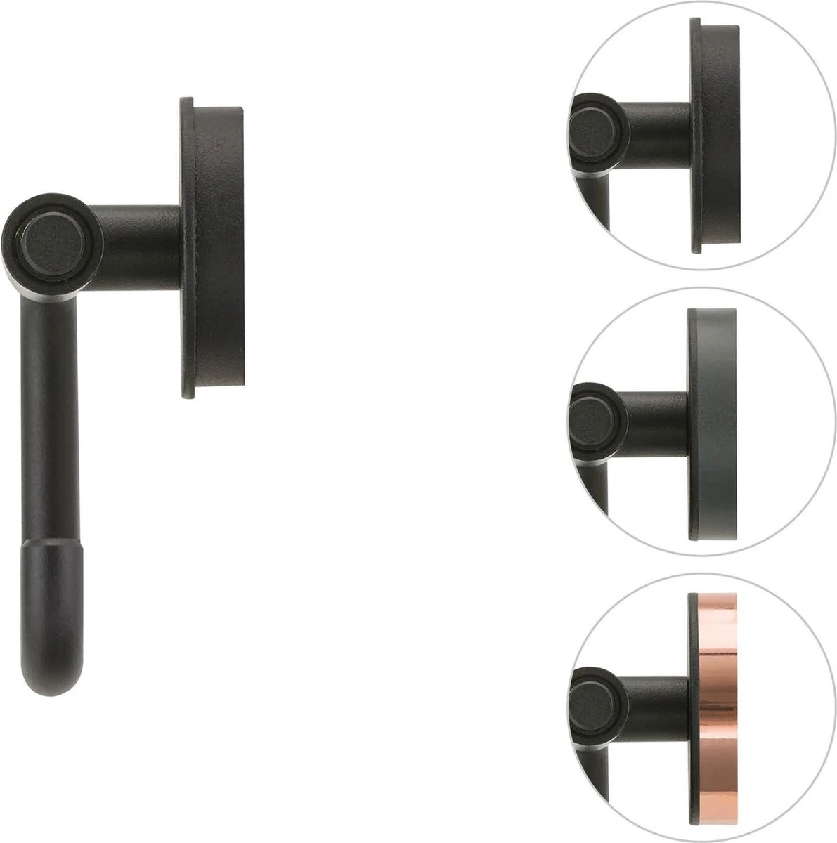 Tiger Urban - Toiletrolhouder Zonder Klep - Zwart 6 Tiger Urban - Toiletrolhouder Zonder Klep - Zwart - Afbeelding 4