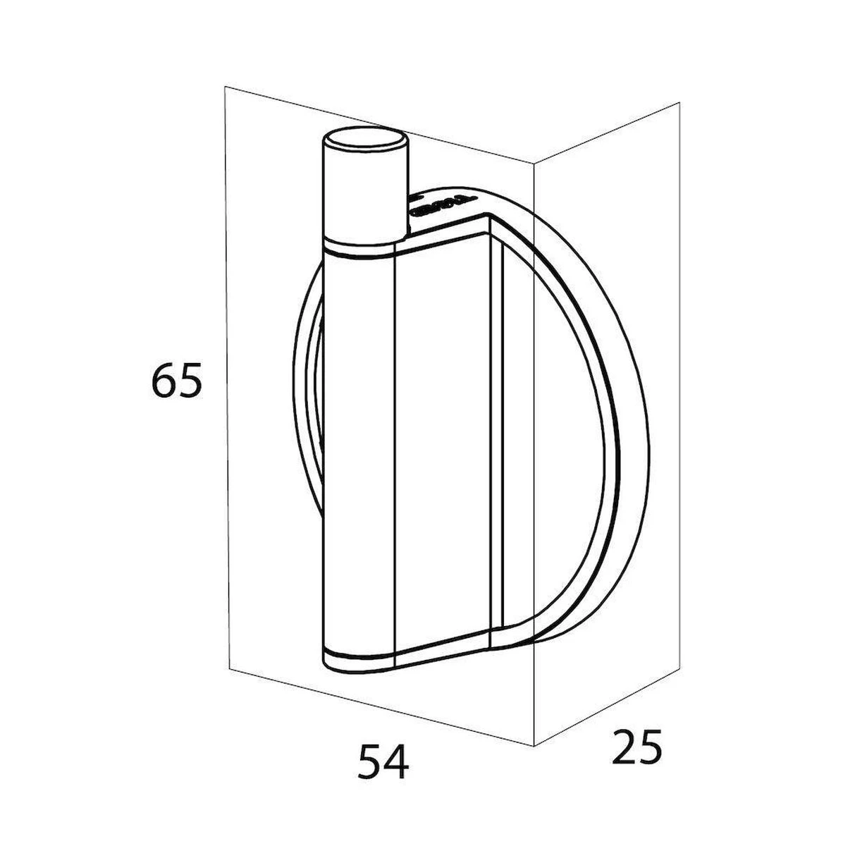 Tiger Tune - Handdoekhaak - Zwart Metaal Geborsteld / Zwart 4 Tiger Tune - Handdoekhaak - Zwart Metaal Geborsteld / Zwart - Afbeelding 2