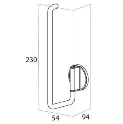 Tiger Tune - Reserverolhouder - Messing Geborsteld / Zwart -Badkamer Product Winkel 1196x1200 13