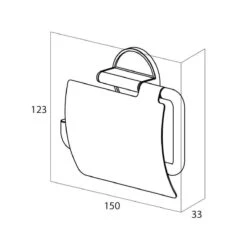 Tiger Tune - Toiletrolhouder Met Klep - Messing Geborsteld / Zwart -Badkamer Product Winkel 1196x1200 5