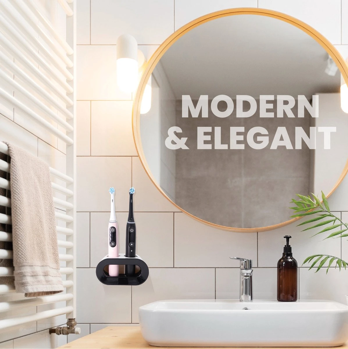 Lenga Tandenborstelhouder - Elektrische Tandenborstel Houder - Dubbele Tandenborstel Houder - Tandenborstel Houder Zwart 8 Lenga Tandenborstelhouder - Elektrische Tandenborstel Houder - Dubbele Tandenborstel Houder - Tandenborstel Houder Zwart - Afbeelding 6