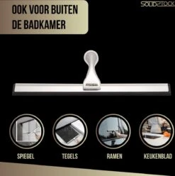 Douchewisser Rvs - Luxe Trekker Douche - Raamwisser Met Ophanghaak - Douchetrekker - Niet Boren - Chroom -Badkamer Product Winkel 1197x1200 14