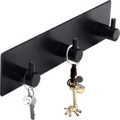 Merkloos Handdoekhaakjes - 3 In 1 Handdoekhaak - Wandhaak - Muurhaak - Zwart -Badkamer Product Winkel 1197x1200 4