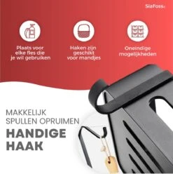 SIAFOSS Doucherek Zonder Boren Doucherek Hangend - 100% Stevig - 100% RVS - Hangend Badkamerrekje - Doucherek Aan Douchewand - Badkamer Accessoires - RVS Zwart - 2 Laags - Douchemand 21 SIAFOSS Doucherek Zonder Boren Doucherek Hangend - 100% Stevig - 100% RVS - Hangend Badkamerrekje - Doucherek Aan Douchewand - Badkamer Accessoires - RVS Zwart - 2 Laags - Douchemand -Badkamer Product Winkel 1197x1200 9