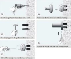 Design Toiletrolhouder - WC Rolhouder - RVS Mat Zwart - Incl. Schroeven -Badkamer Product Winkel 1200x1004 1