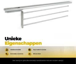 Eleganca Handdoekrek – Handdoekhouder – Handoekstang – Ideaal Voor In Keukenkastjes – Uittrekbaar – 39cm Tot 50cm – 3 Armen – Handdoekrek Badkamer – Inclusief Bevestigingsmateriaal – Handdoekhouder Keuken – Zilver 12 Eleganca Handdoekrek – Handdoekhouder – Handoekstang – Ideaal Voor In Keukenkastjes – Uittrekbaar – 39cm Tot 50cm – 3 Armen – Handdoekrek Badkamer – Inclusief Bevestigingsmateriaal – Handdoekhouder Keuken – Zilver -Badkamer Product Winkel 1200x1021 2