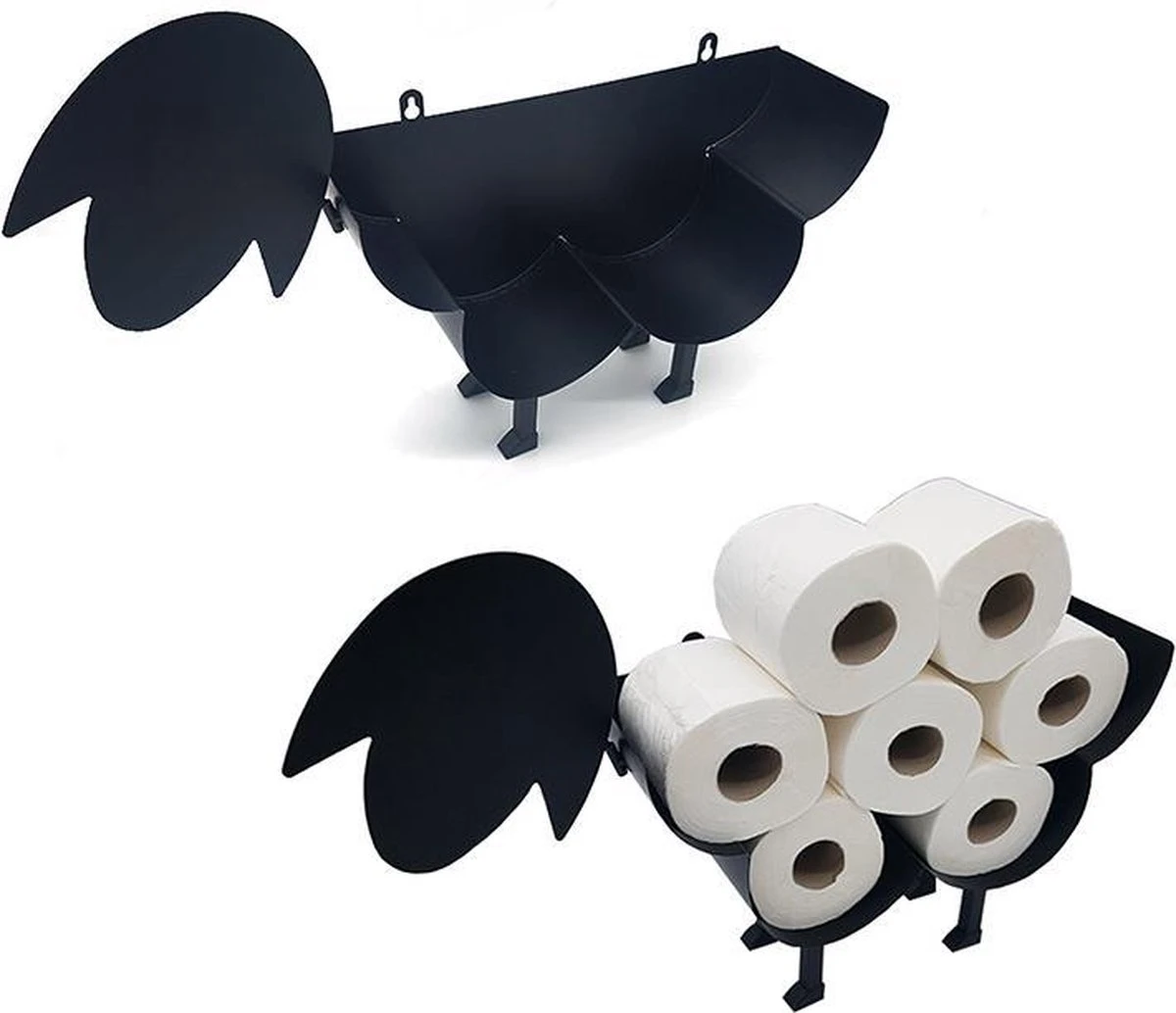 Merkloos Waal© Zwart Schaap Toiletrolhouder - Mat Zwart -Wc Rolhouder - Reserve Rolhouder - Toiletpapier - Vrij Staand - Muur Bevestiging 3 Merkloos Waal© Zwart Schaap Toiletrolhouder - Mat Zwart -Wc Rolhouder - Reserve Rolhouder - Toiletpapier - Vrij Staand - Muur Bevestiging
