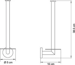 Wc Rolhouder Reserverolhouder Toiletrolhouder Voor 3 Rollen Zwart - Badkamer Accessoires - Hangend -Badkamer Product Winkel 1200x1046