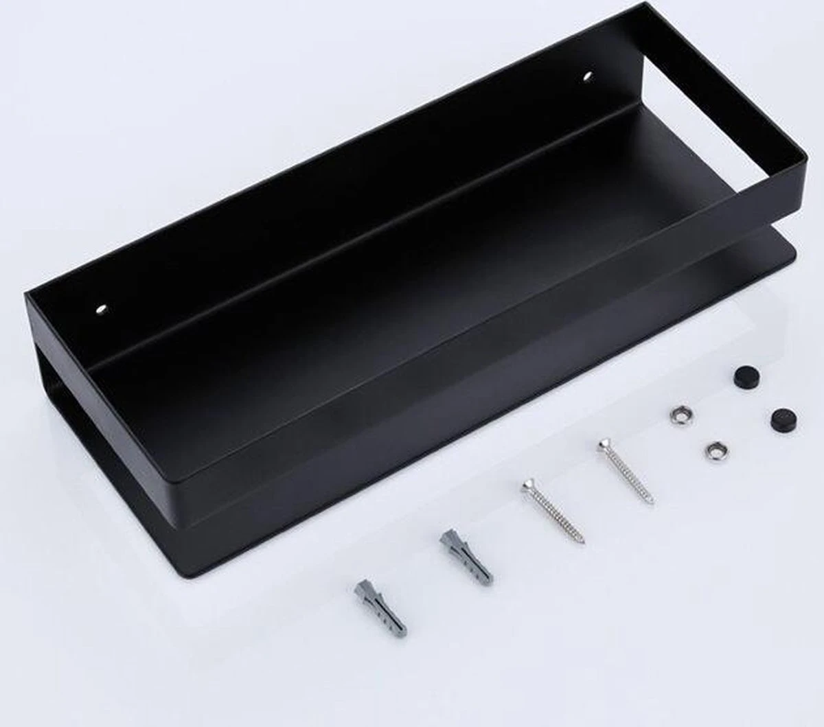 Merkloos GDRN - Doucherek Zwart - Zonder Boren - Doucherekjes - Hangend - Zwart - RVS 7 Merkloos GDRN - Doucherek Zwart - Zonder Boren - Doucherekjes - Hangend - Zwart - RVS - Afbeelding 5