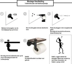 Merkloos Toiletrolhouder Met Telefoonplankje – Plankje - Toiletpapier - Zwart - WC Rolhouder – Badkamer Accesoires – Telefoonhouder 11 Merkloos Toiletrolhouder Met Telefoonplankje – Plankje - Toiletpapier - Zwart - WC Rolhouder – Badkamer Accesoires – Telefoonhouder -Badkamer Product Winkel 1200x1060 1