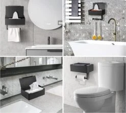 SHATY® WC Rolhouder - Toiletrolhouder - Opbergvak - Bakje - Plankje - Zonder Boren- WC Papier Houder - Toilet Papier Houder - Zwart - Badkameraccessoire - Toiletaccessoire - Inclusief Handoekhaak 17 SHATY® WC Rolhouder - Toiletrolhouder - Opbergvak - Bakje - Plankje - Zonder Boren- WC Papier Houder - Toilet Papier Houder - Zwart - Badkameraccessoire - Toiletaccessoire - Inclusief Handoekhaak -Badkamer Product Winkel 1200x1073 1