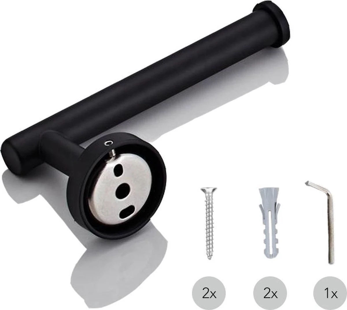 Merkloos Toiletrolhouder Zwart - Wc Rolhouder - Zwart - Toilet Rolhouder - Badkamer Accessoires - Toiletrolhouders 8 Merkloos Toiletrolhouder Zwart - Wc Rolhouder - Zwart - Toilet Rolhouder - Badkamer Accessoires - Toiletrolhouders - Afbeelding 6