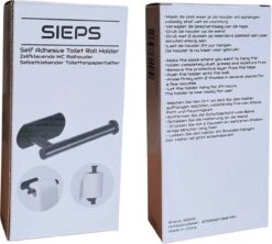 SIEPS RVS WC Rolhouder - Toiletrolhouder - Zelfklevend Zonder Boren - Zwart 11 SIEPS RVS WC Rolhouder - Toiletrolhouder - Zelfklevend Zonder Boren - Zwart -Badkamer Product Winkel 1200x1079